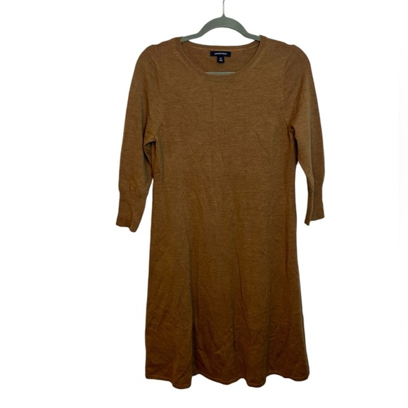 Land’s End Merino Wool 3/4 Sleeve Sweater Dress - Picture 1 of 4